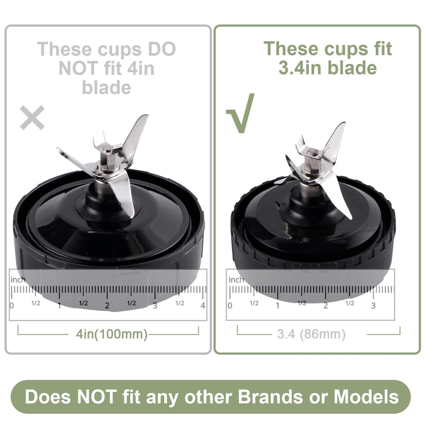 Equust 5-piece Blender Cups Replacement for Ninja Single Serve 16oz Cups with Sip & Seal Lids, 6 Fins Extractor Blade Compatible with Ninja Blenders Pro BL660 BL663 BL663CO BL665Q BL740 BL770