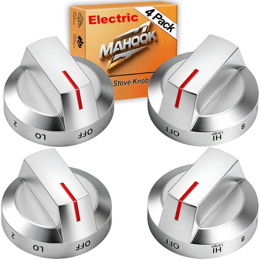 Upgraded DG94-03500A/Z Fit for Samsung Electric Stove Knob Replacement and DG94-03500V DG94-03500W DG94-03797T DG94-03797S Knobs Models NE63T8311SG/AA,NE63BG8315SSAA,NE63T8111SS/AA etc