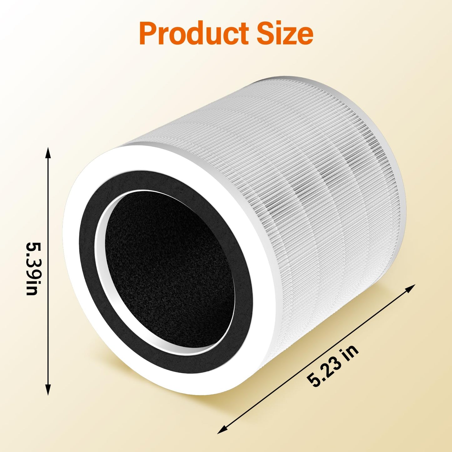 4 Pack H7126 Replacement Filter Compatible with GoveeLife Mini Air Purifier, 3-in-1 H13 True HEPA Filters H7126 for Govee Air Purif-ier, Replace Part# H7126-RF