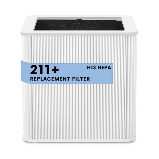 211+ Auto Replacement Filter Compatible with Blue Pure 211+ and 211+ Auto Air Purifier, 2-Stage Filtration System of H13 True Filter & Activated Carbon Filter, 1 Pack