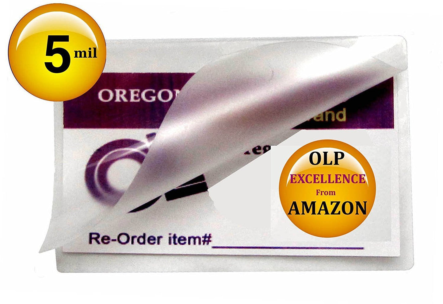 Oregon Lamination Heat Activated Laminating Pouches File Card Size 5 Mil 3-1/2” x 5-1/2” (89mm x 140mm x 125 microns Thick) [pk of 500] for up to 3.25 x 5.25 Size Sheets, Clear Gloss