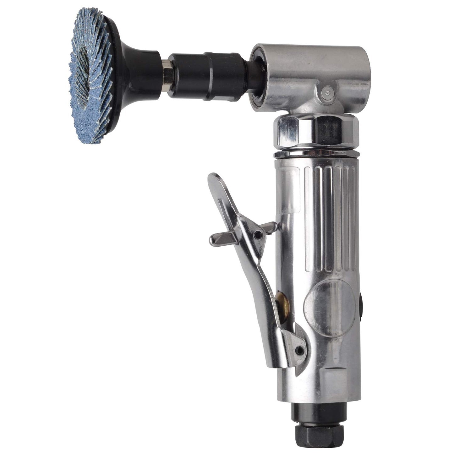 1/4 inch angle air die grinder with 22 pcs 2-inch roll lock sanding discs, polished color angle pneumatic die grinder, air die grinder kit