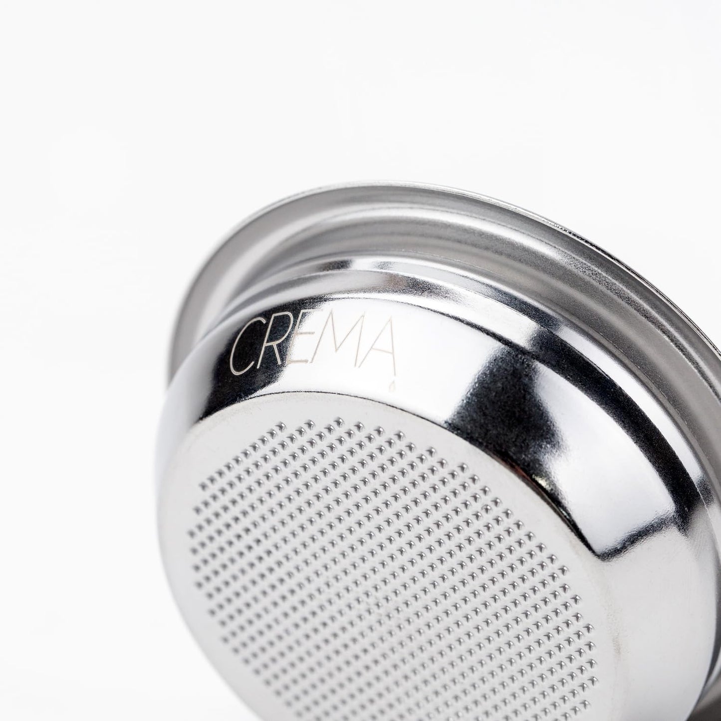 Crema Coffee Products 58mm Filter Basket | Double Shot Non-Pressurized Stainless Steel Basket | Compatible with Breville 58mm Portafilters | Precise Tapered Profile for Consistent Espresso Shots