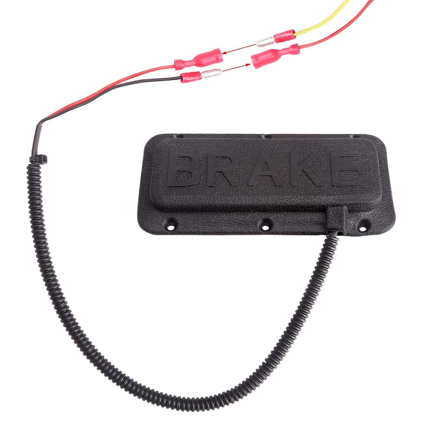 10L0L Golf Cart Turn Signal Kit with Horn Button, Blinker Switch, Brake Light Pad Switch, Only Fits Light Kit with 9-Pin Plug Upgrade Wiring Harness - 12V Operation