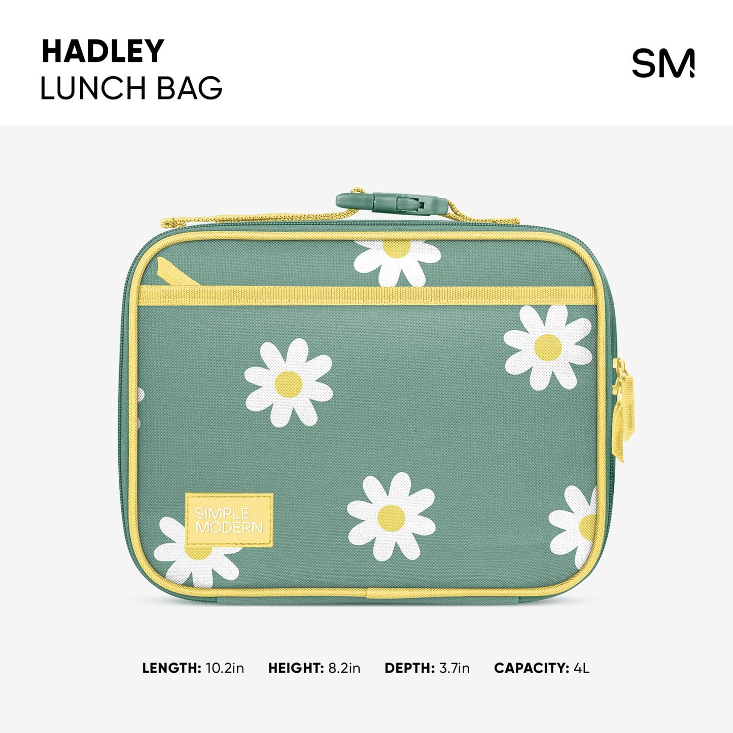 Simple Modern Disney Kids Lunch Box for School | Reusable Insulated Lunch Bag for Toddler, Girl, and Boy | Meal Containers with Exterior & Interior Pockets | Hadley Collection | Princess Rainbows