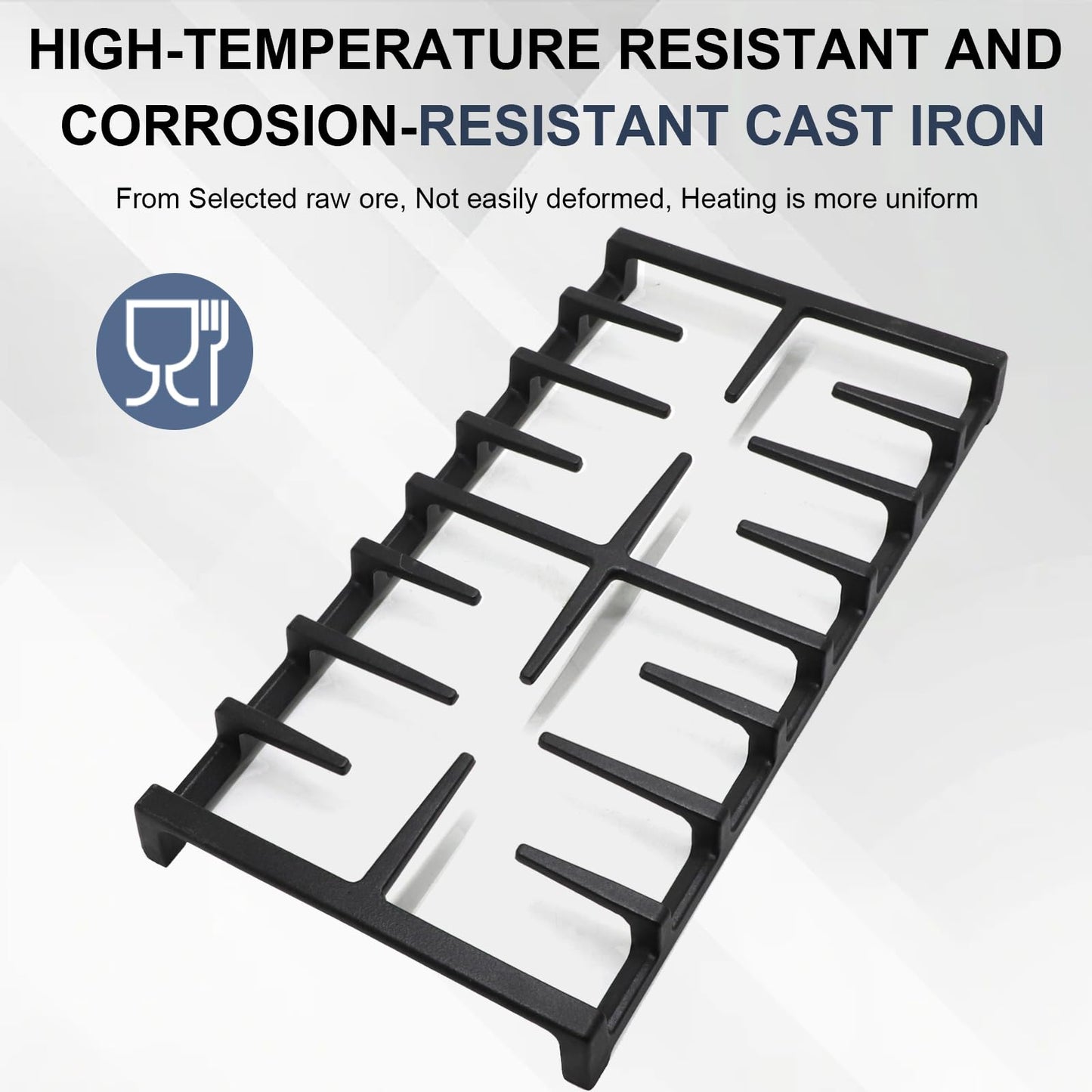 Criditpid WB31X27150 Center Grate Replacement Parts for GE Stoves, WB31X24737 General Electric Gas Range Burner Grate Replaces for JGBS66REKSS JGSS66SEL3SS JGB700SEJ4SS Center Griddle.