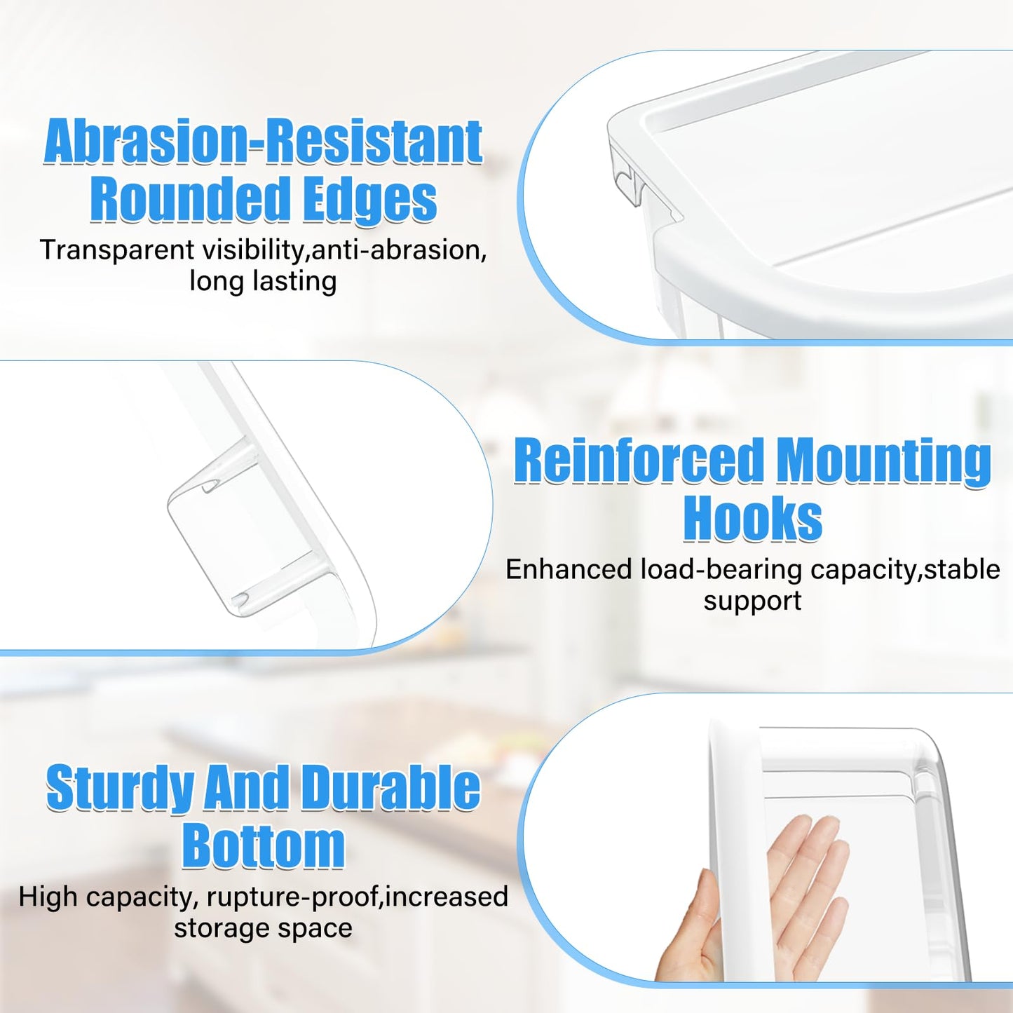UPGRADED WPW10289497 Refrigerator Door Bin Replacement Compatible with Whirlpool Refrigerator Door Shelf Bin W10289497 WRF535SMBM00 WRF535SWHV WRF535SWHZ KRFF305ESS KitchenAid Kenmore Door Shelf
