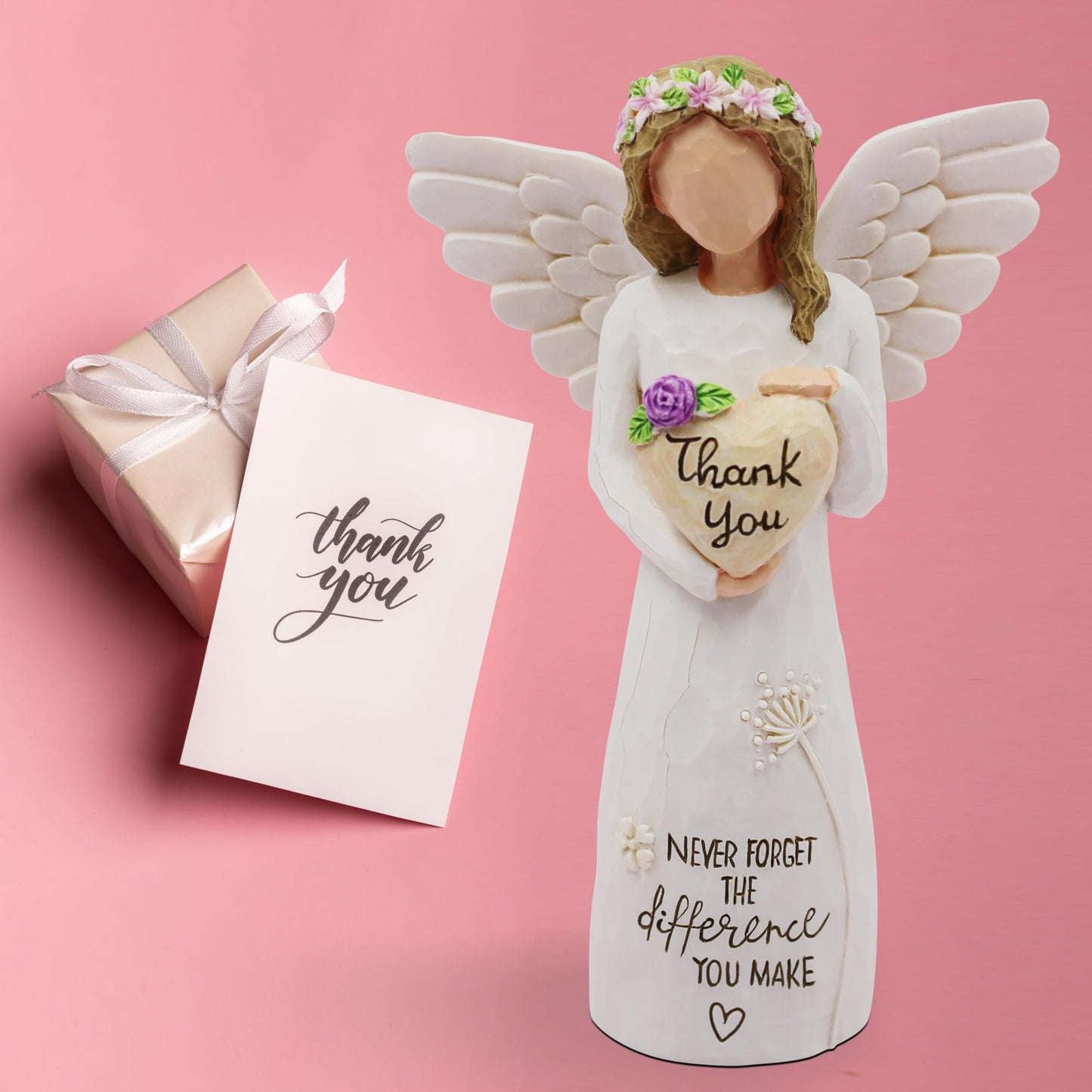 Thank You Gifts for Women, Coworkers - Employee, Teacher Appreciation Gifts, Inspirational Gift for Women, Gratitude Gift for Teachers, Appreciation Gifts for Woman, Thank You Gift Angle (Purple)