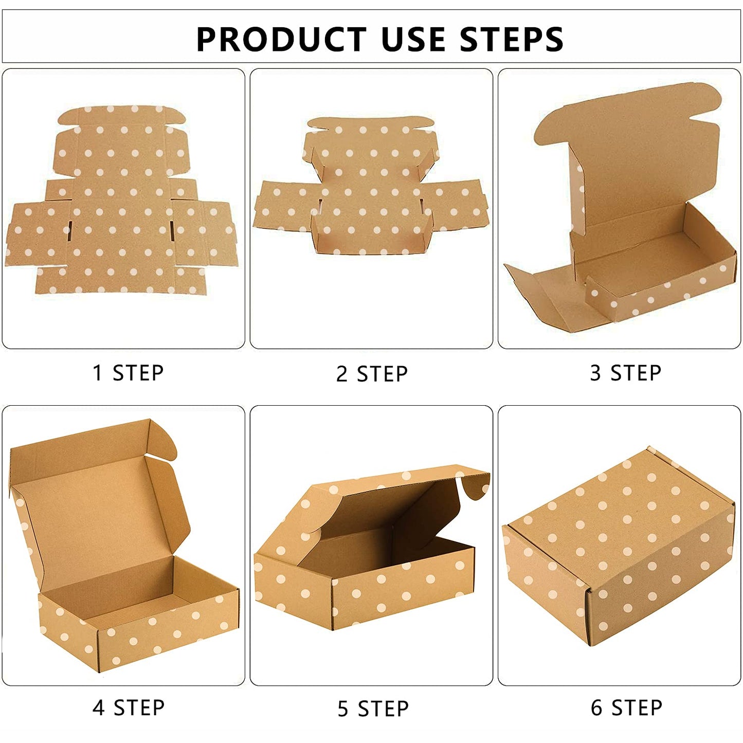 25 Pack Brown Corrugated Cardboard Mailer Boxes - Medium Mailing Boxes for Packaging, Shipping, Gift & Craft Packing, Recyclable (9" x 6" x 2")