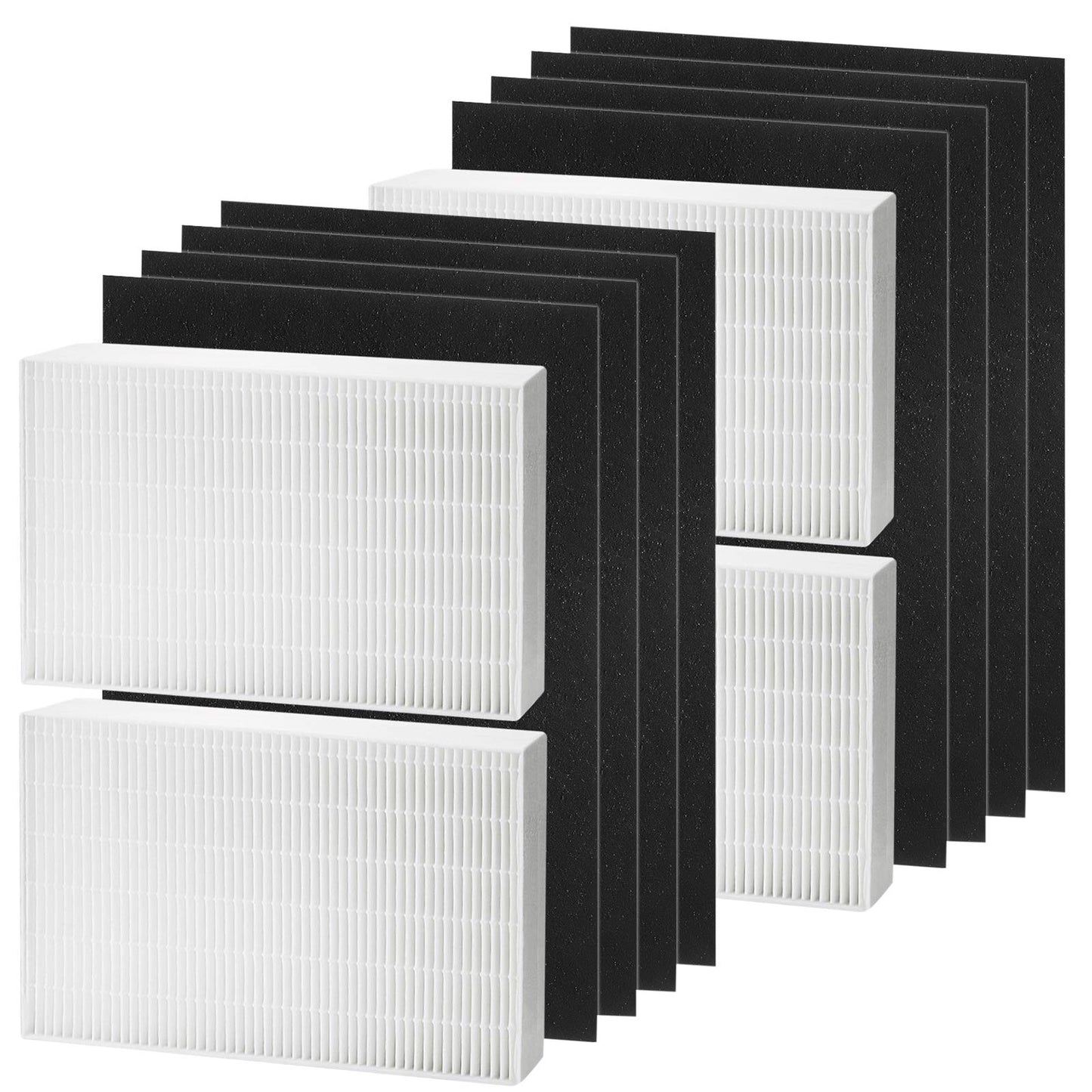 HPA200 Filter Replacement Compatible with Honeywell HEPA PA200 HRF-ARVP200 Series Air Purifier HPA200, HPA201, HA202, HPA204, HPA250, HPA5200, 4 HEPA R and 8 Precut Carbon Pre-Filters A