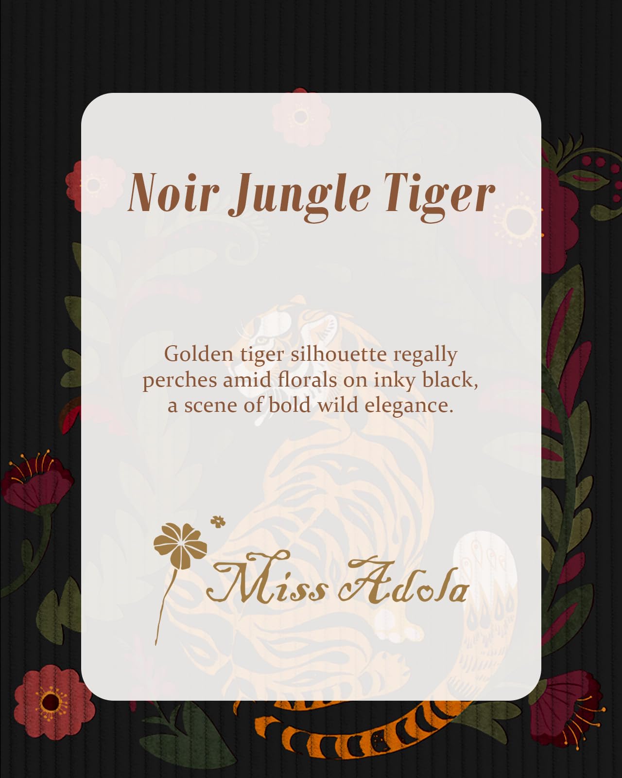 Miss Adola Cute Corduroy Tote Bag - Reusable Totes with Magnetic Buckle & Pocket Aesthetic Design Corduroy Women's Handbags for Work Travel Shopping Grocery Bags, Tiger Flower