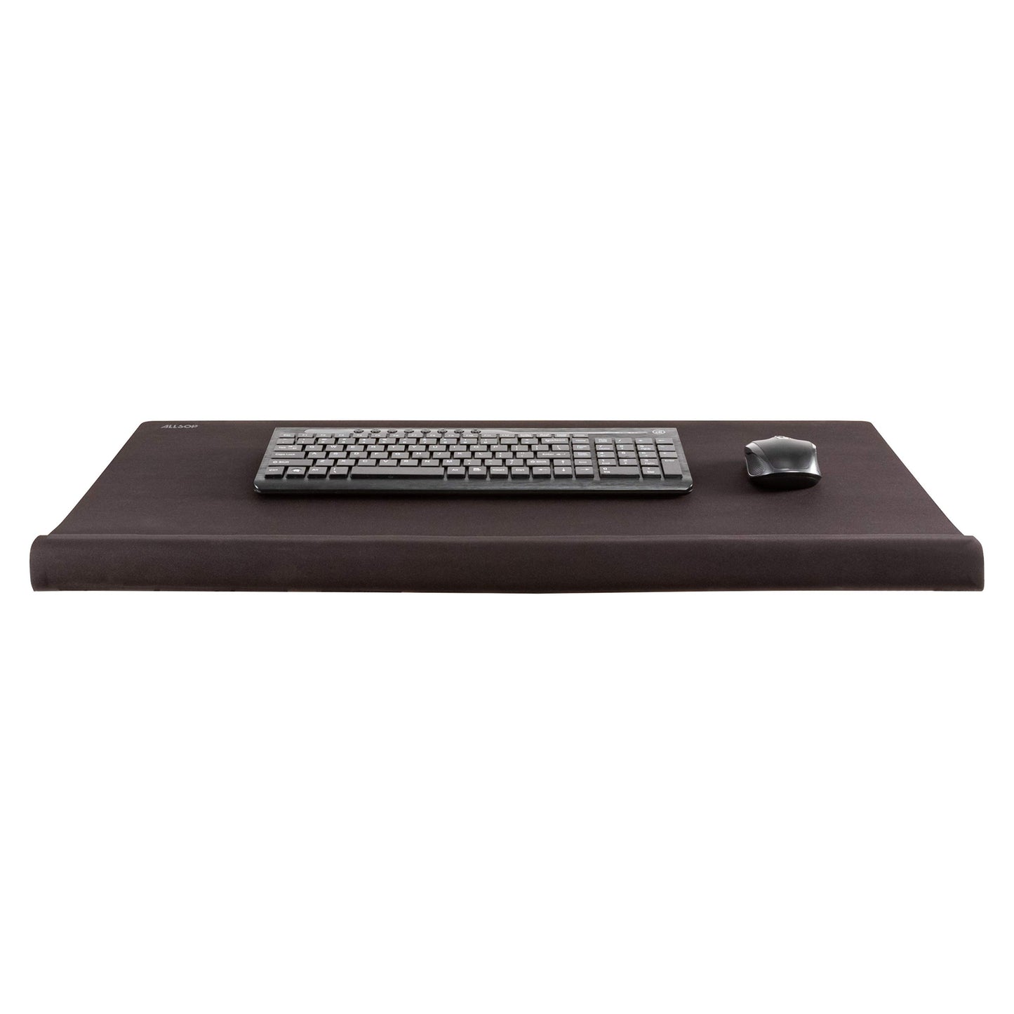 Allsop Ergoedge Deskpad W/Large Wrist Rest and Mousing Surface Foam, Large, Black