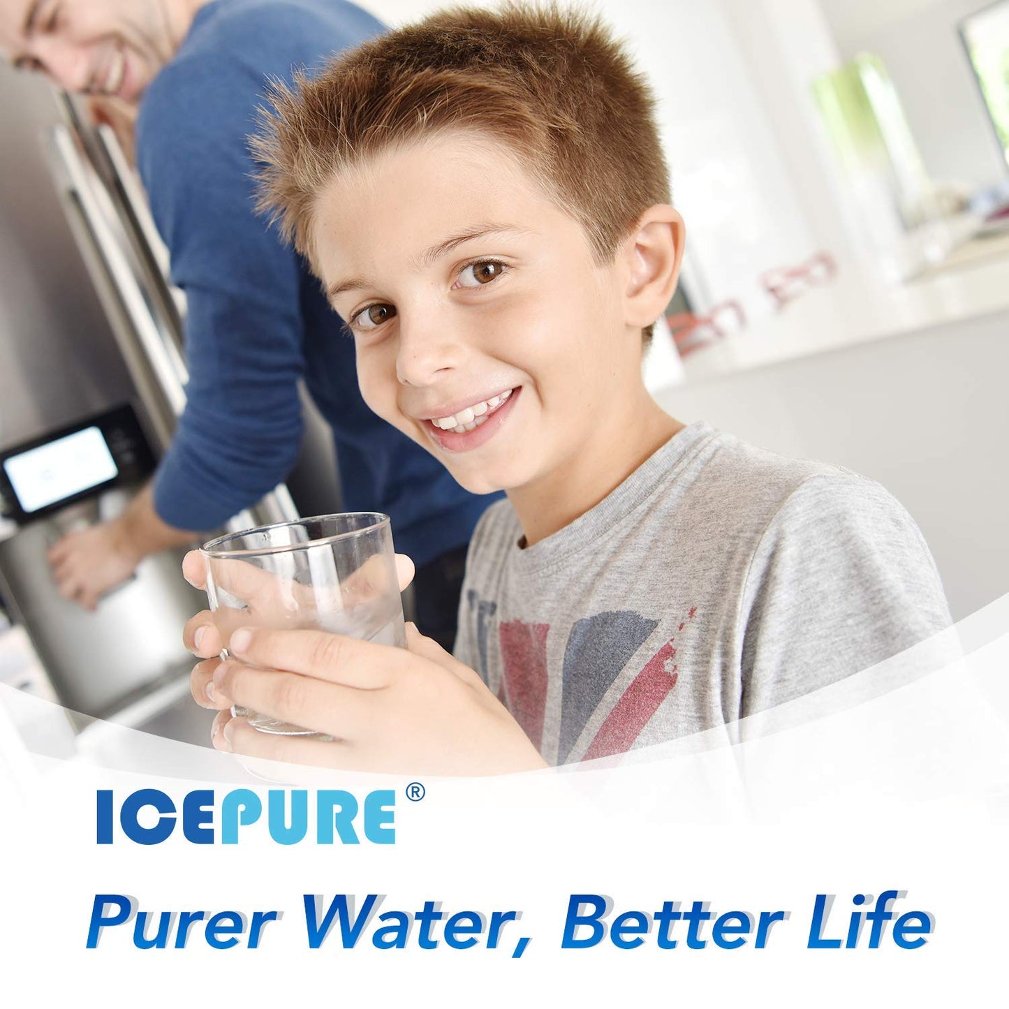 ICEPURE 5231JA2002A Refrigerator Water Filter,Compatible with LG LT500P, GEN11042FR-08, ADQ72910901, ADQ72910907, LFX25974ST, LFX25973S, Kenmore 9890, 469890 4PACK