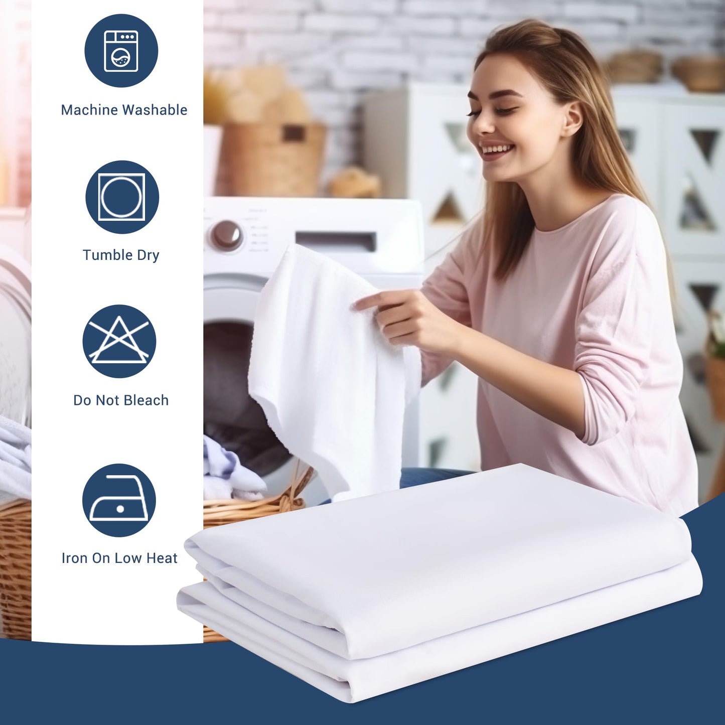 White Pillowcases Standard Size 24 Pack - Bulk Pillow Cases with Envelope Closure, Soft Brushed Microfiber Pillow Covers Hospital Hotel Airb&bs Essentials for Hosts, 20x26