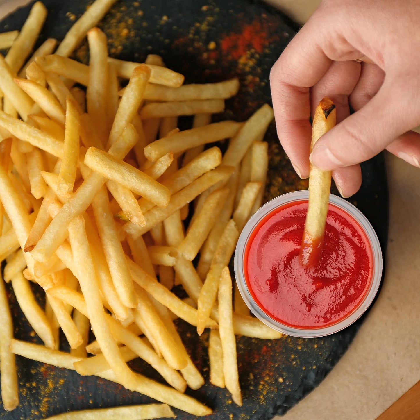 1000 Pack Jelly Shot Cups With Lids - 2oz Plastic Small Containers for Portion, Souffle, Sauce, Salad Dressing, Food Condiment - Disposable