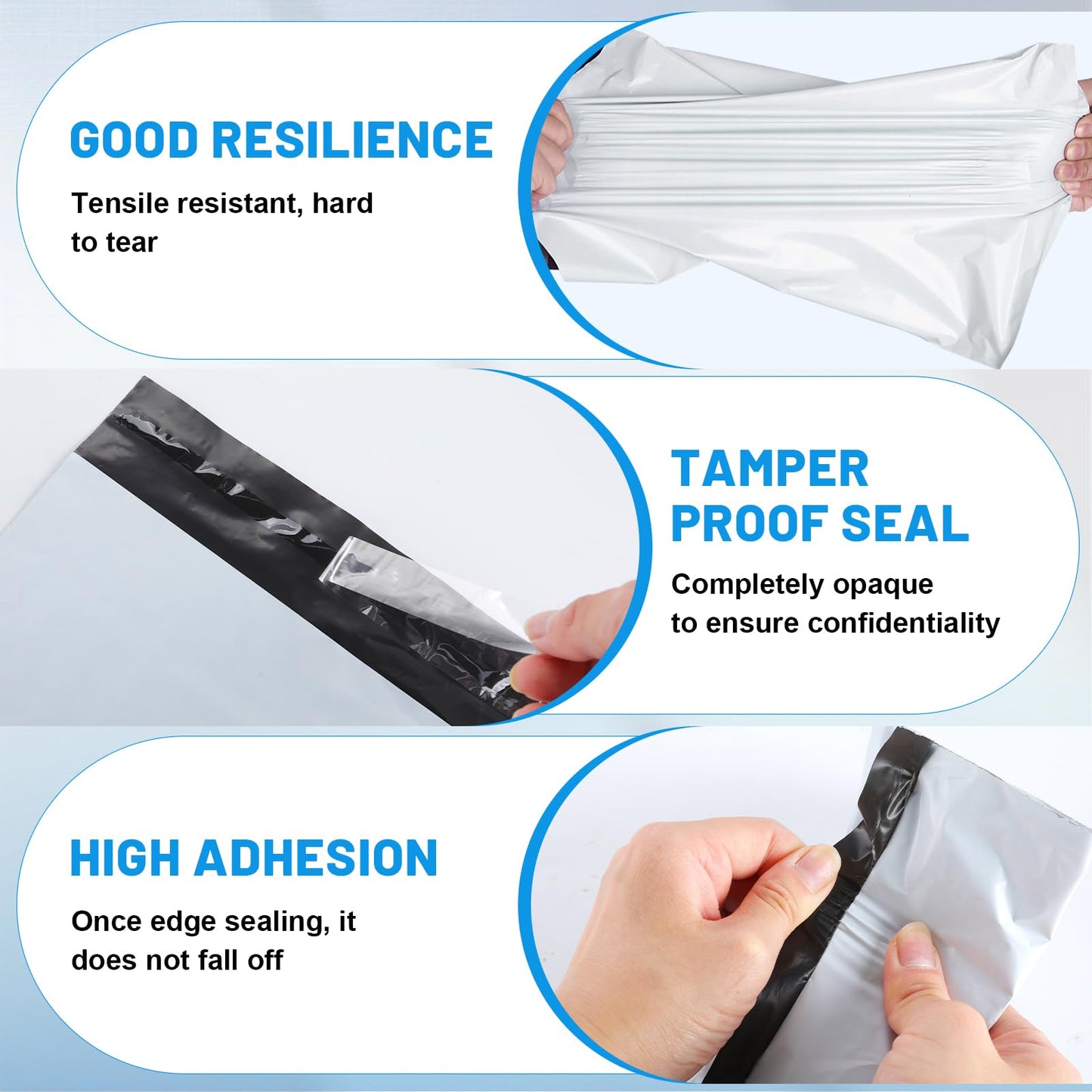 LINSIRON 1200 Pcs Poly Mailers Shipping Bags 10x13 Inch Packaging Clothes Polymailers Envelopes Mailing Package Self Seal Shipping Envelopes Waterproof Poly Bags Small Business Supplies Package White