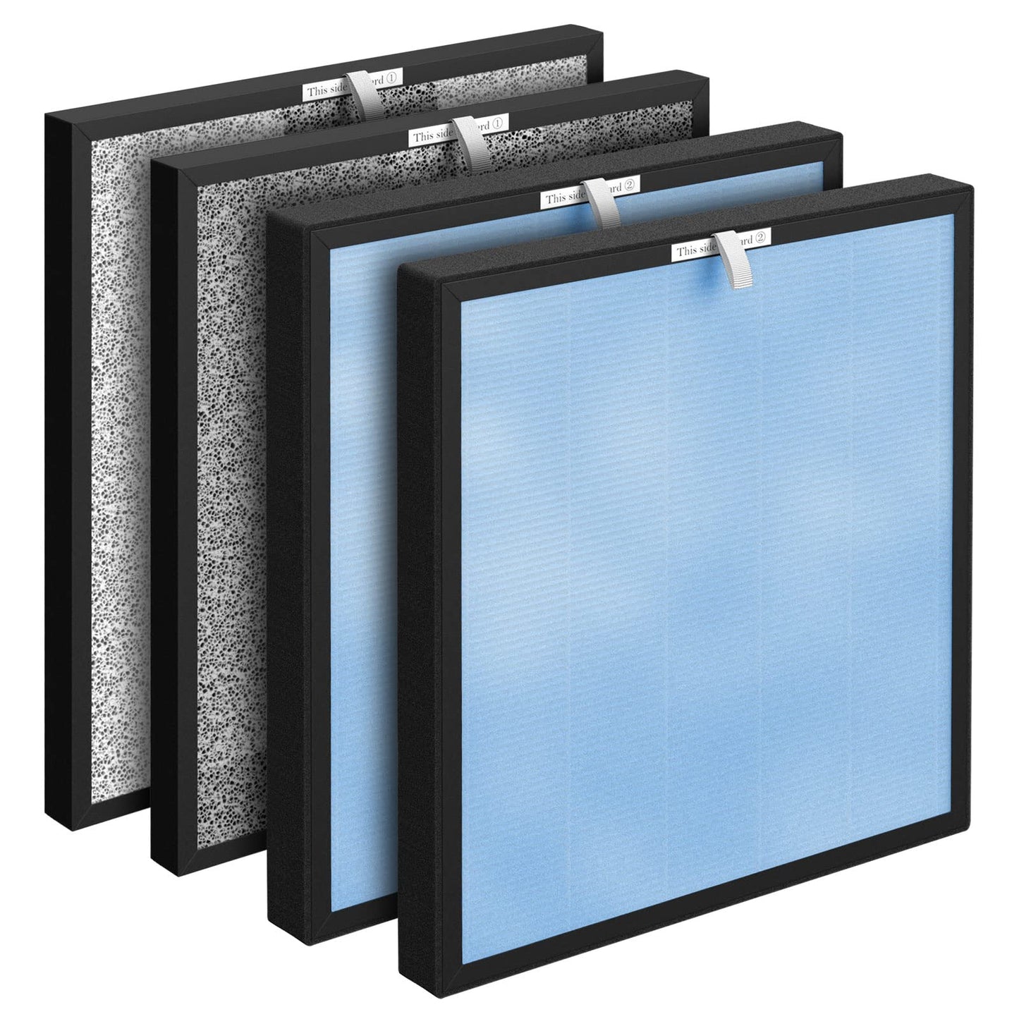 HSP001 Replacement Filter Compatible with HSP001 Air Clean-er Purifier 4-in-2 filters of Main Filter, Activated Carbon and Cold Catalyst, 2 Packs