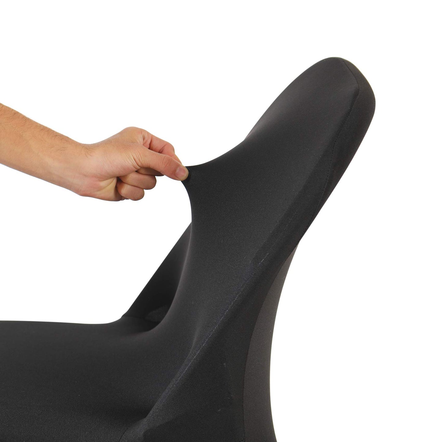 20 Pack Black Spandex Folding Chair Covers in Stretch Washable Fabric for Wedding, Party,Holidays,Celebration and Other Special Events