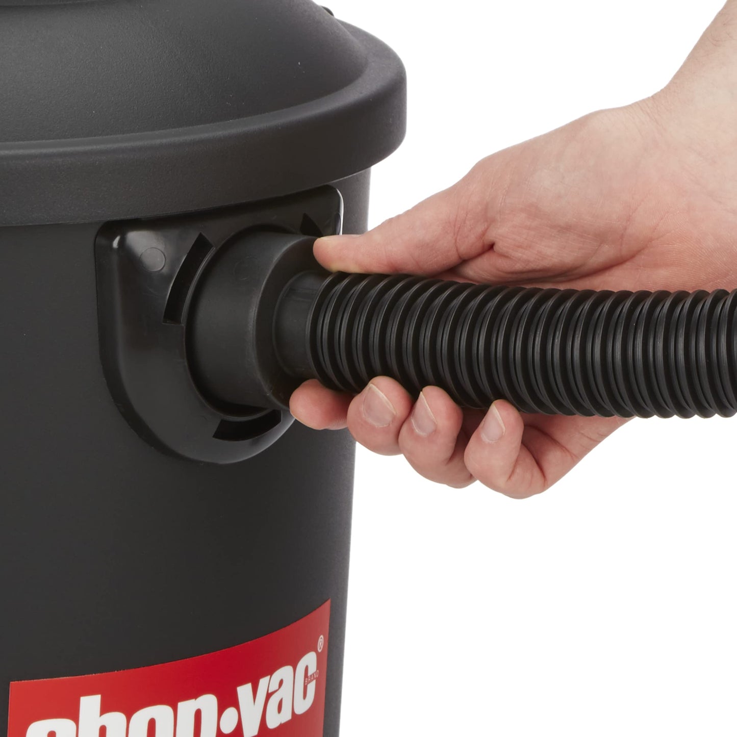 Shop-Vac 9056500 Hose w/Curved End, 1-1/4 in. Diameter x 8 ft. Length, Long Reach, Black, (1-Pack)