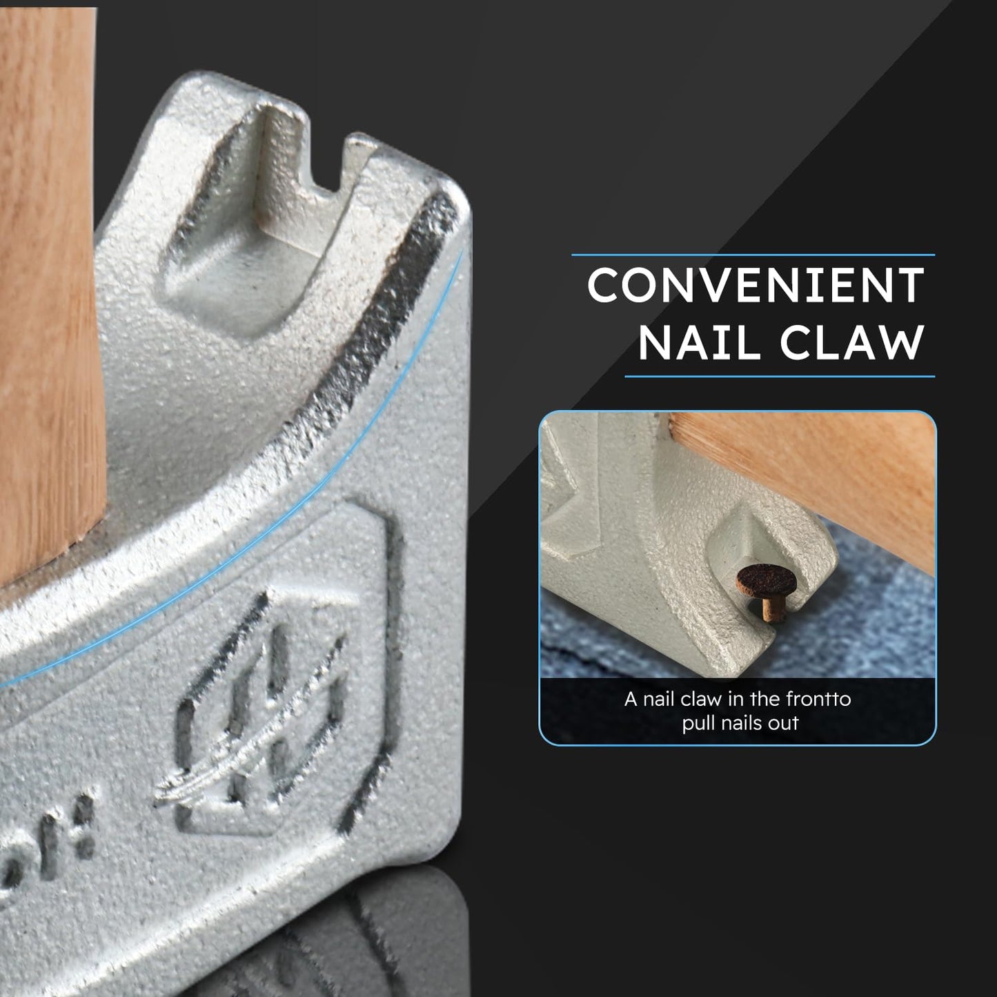 Magnetic Roofing Hammer, Magnetic Roofing Hatchet Designed to Improve Efficiency, Roofing Axe with Solid Wood Handle, A Roofing Tools That Can Be Used to Quickly Nail Roofing Nails And Felt Caps