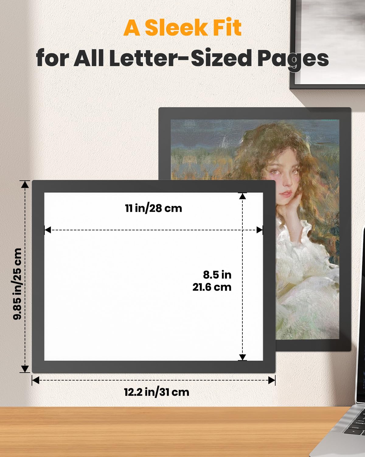Uniclife 24 Pack Magnetic Sign Holder 8.5" x 11" Self-Adhesive Magnetic Picture Frame Wall Mounted Display Frame for Home Office Store Poster Document Holder for Wall Door Glass Window Refrigerator