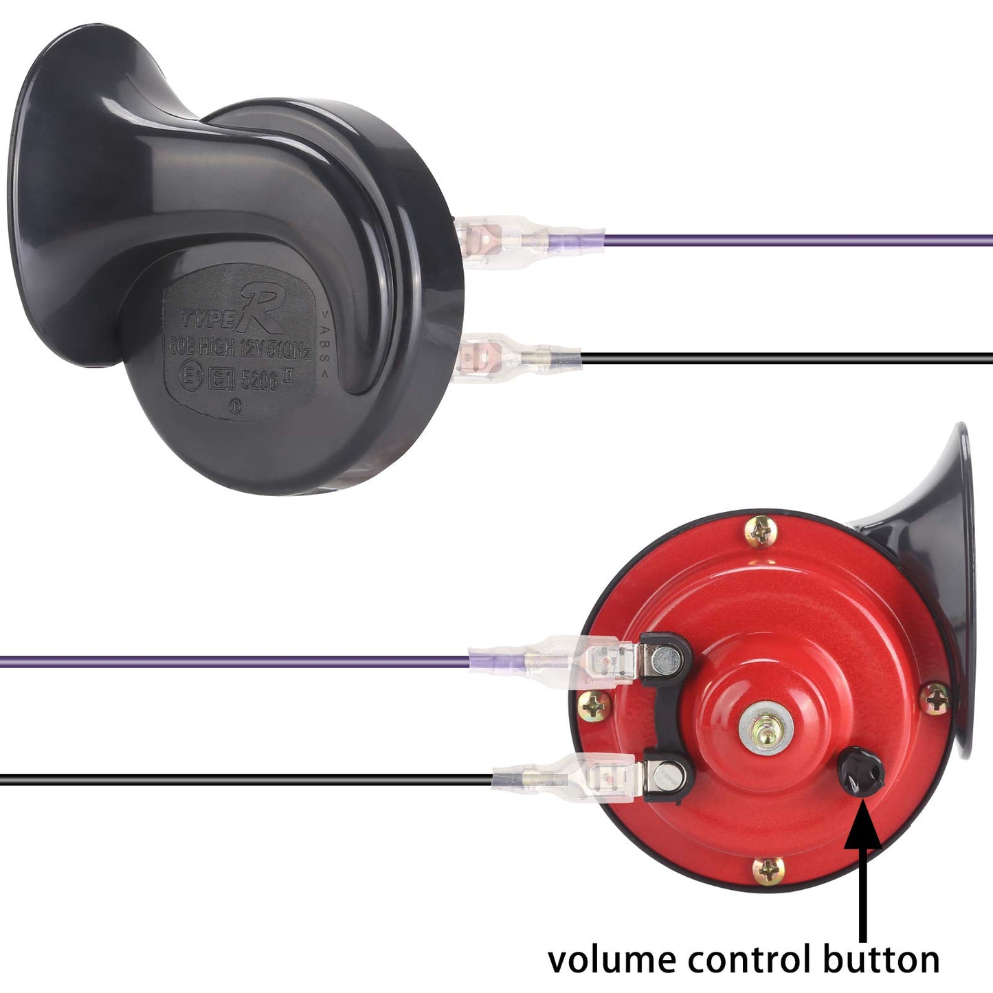 10L0L Golf Cart Turn Signal Kit with Horn Button, Blinker Switch, Brake Light Pad Switch, Only Fits Light Kit with 9-Pin Plug Upgrade Wiring Harness - 12V Operation