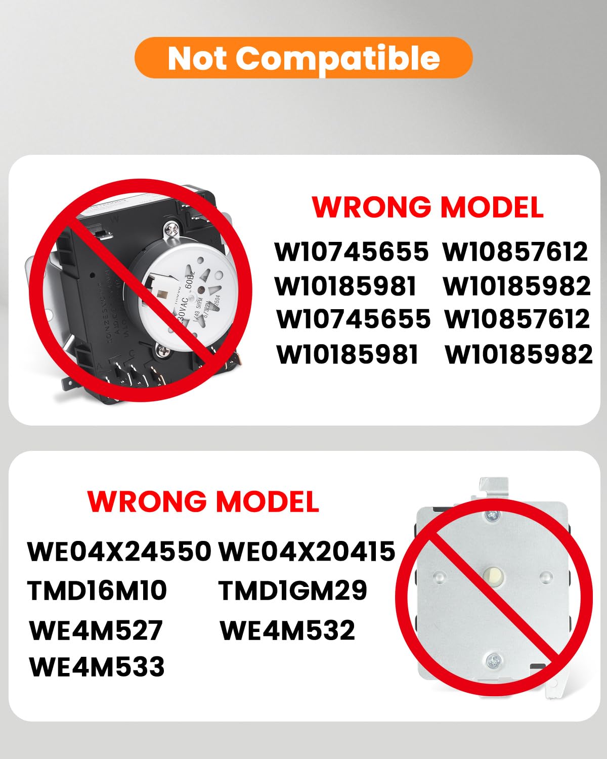 WE04X25280 TMD1EM35 234D2377P005 Dryer Timer Compatible with GTD33EASK0WW GTX22EASK0WW GTX33EASK0WW HTX21EASK0WW GE/Hotpoint Dryer Replacement Part OEM Upgraded Dryer Timer, 1 Year Warranty
