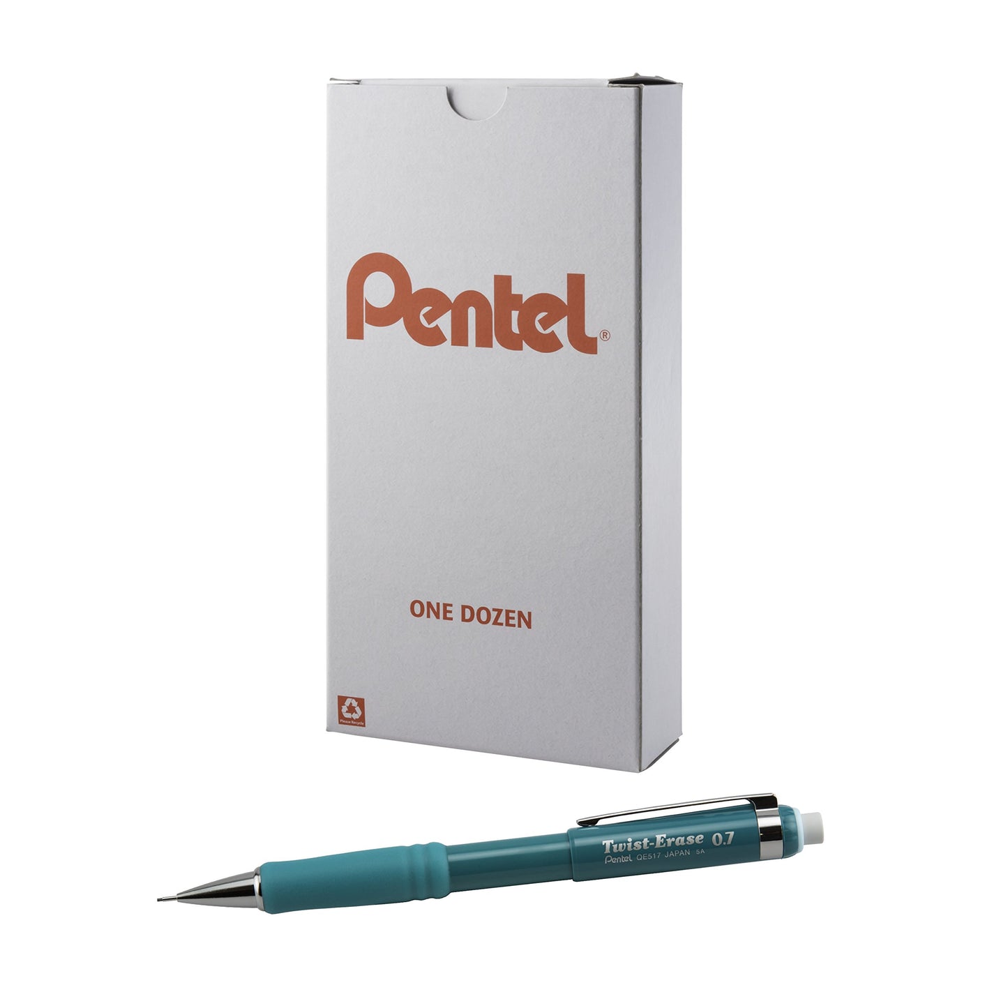 Pentel Twist-Erase III Mechanical Pencil, (0.7mm), Turquoise Barrel
