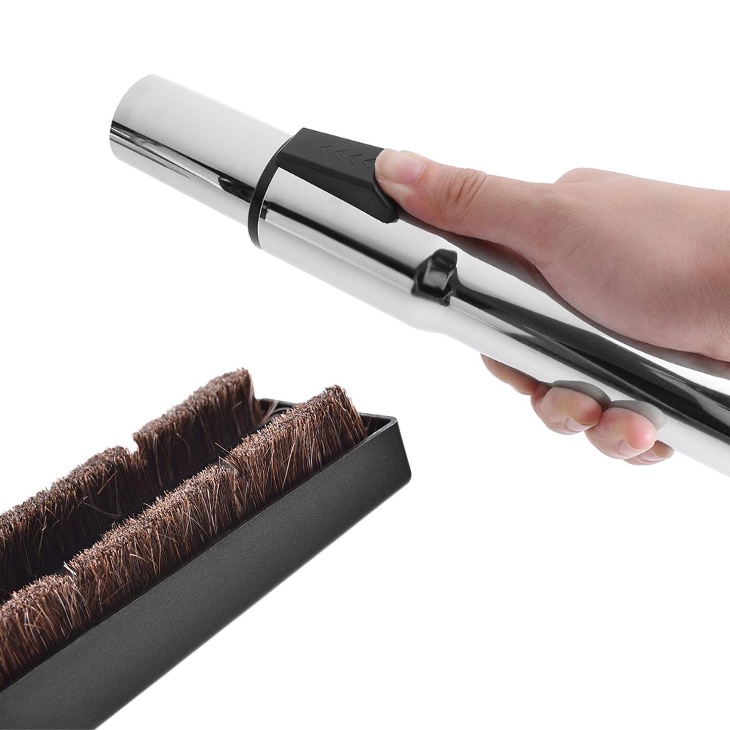Eagles Hardwood Floor Brush with 1-1/4" Extension Wands Remplacement for most Vacuum Cleaner Accepting 1-1/4" Attachment
