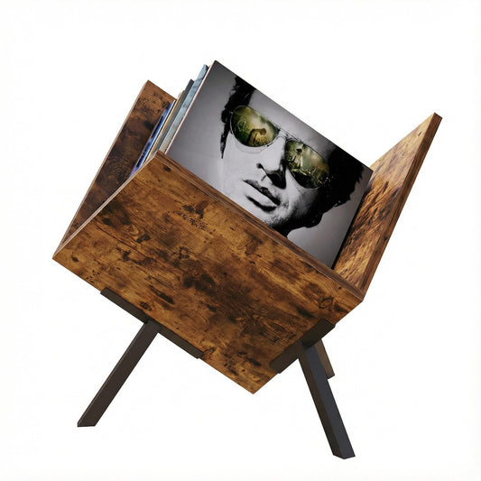 VonDream Conceptual Design Vinyl Record Storage, Personalized Storage Solution for Your Vinyl Records, Album Vinyl Record Holder Organizes & Protects Your Collection