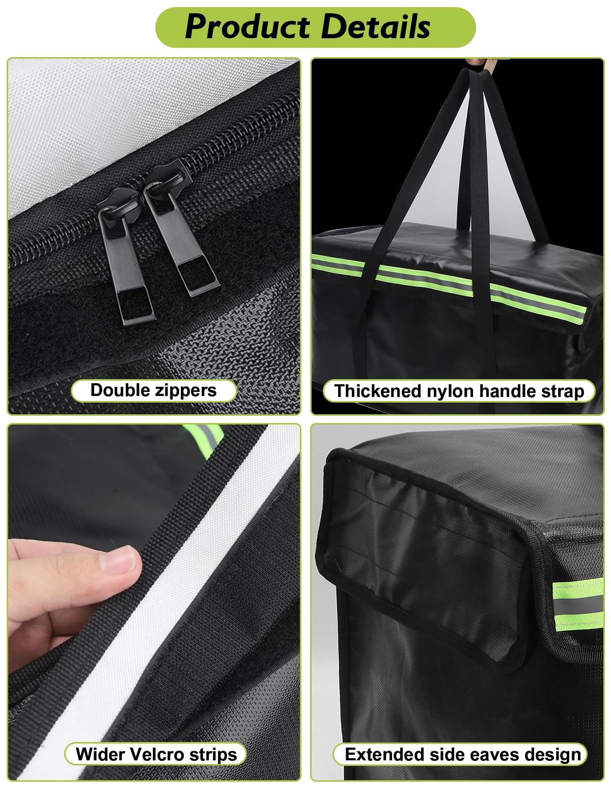 Large Fireproof Document Bags (24"×12"×13"), 4-Layer Thickened 360° Fire Safe Document Box, Rainproof Side Flap, Spacious Storage for All Valuables & Files Safe Accessories