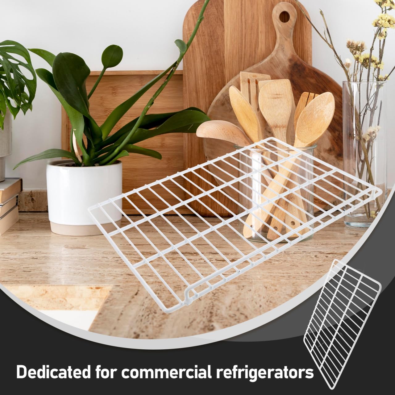 PRETYZOOM Commercial Freezer Divider Wire Shelf Panel 17X12 Inch Iron Mesh Organizer for Refrigerator and Freezer Storage in Retail and Home Use