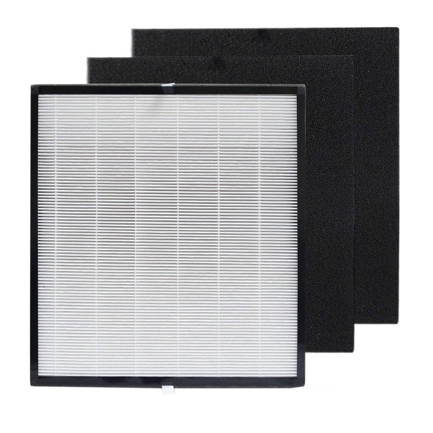 PUREBURG Replacement Filter Compatible with GermGuardian AC5900WCA Air Purifier Filter J FLT5900, 1-Pack H13 HEPA Activated Carbon Pre-Filters For Dust Odors Clean
