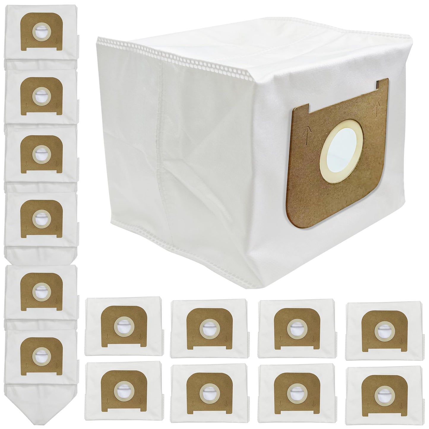 15 Pack Replacement Vacuum Bags for Prolux X8 series Backpack Vacuum Cleaners, HEPA Material