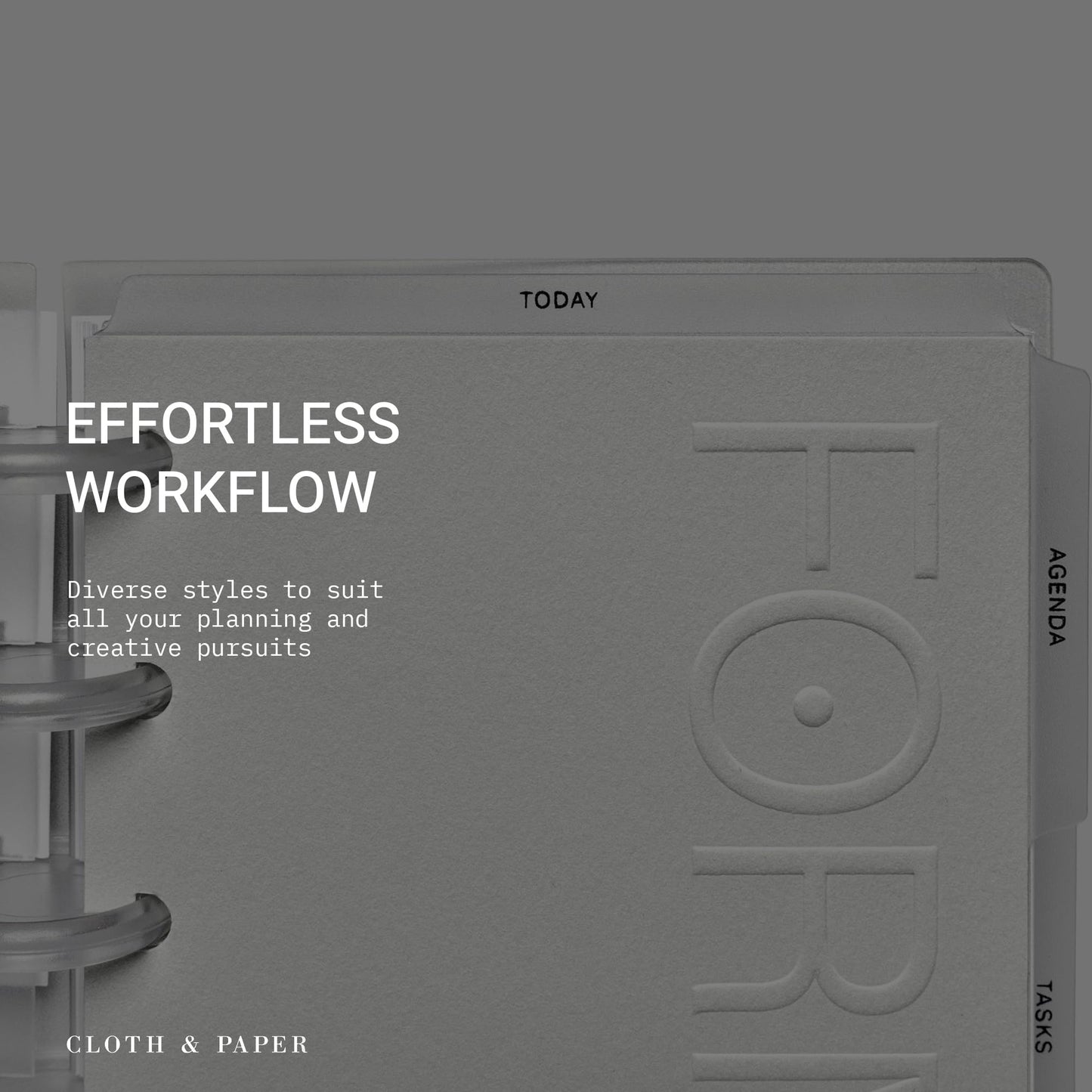 Cloth & Paper FORMA Modular Planner System – Premium Discbound Half Letter Undated Planner with Clear Discs, Covers, Dividers, Today Tab, Stickers & Inserts – Customizable Refillable Planning Organizer
