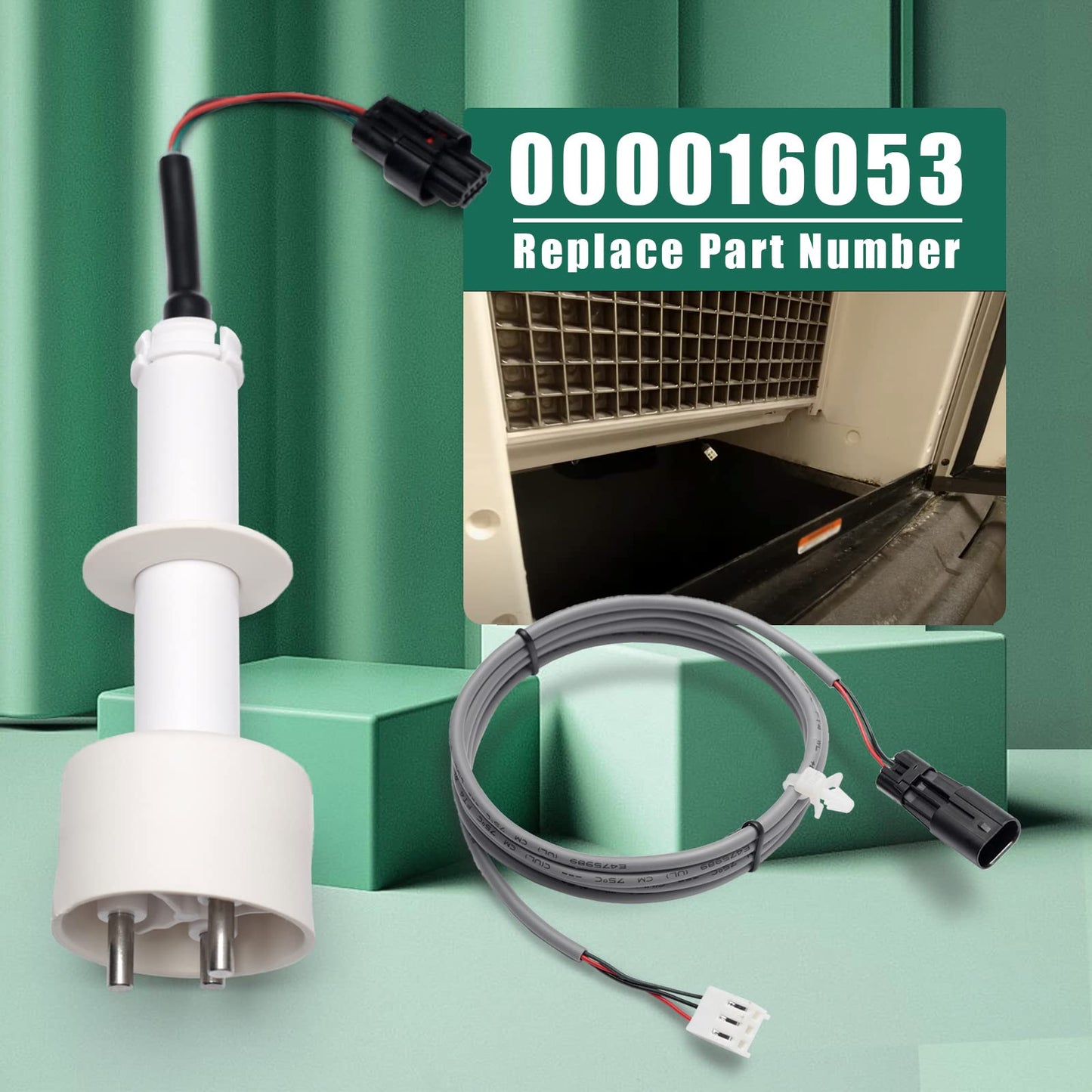 000016053 Ice Water Level Probe Kit Replacement for Manitowoc Ice Machines, Commercial Ice Maker Parts with Harness