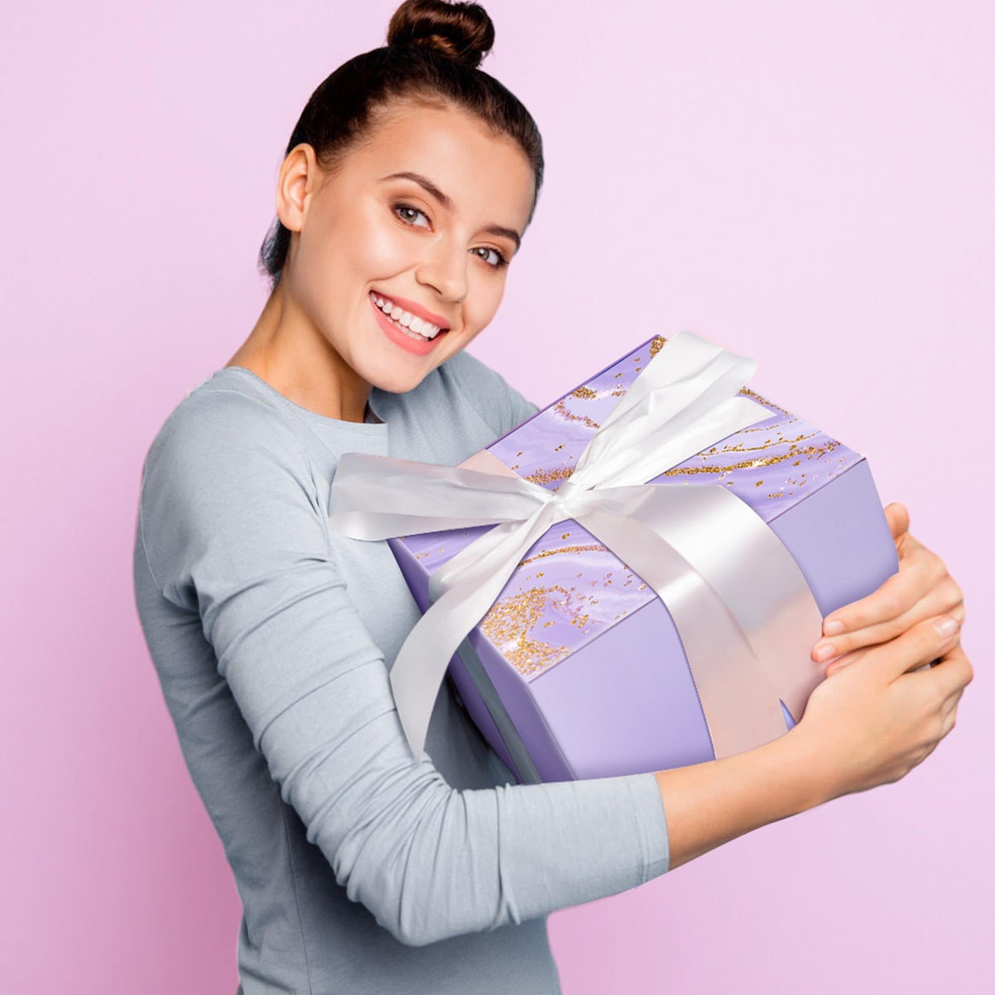 LE CADEAU Mothers Day Birthday Gifts for Mom Grandma Wife Girlfriend Friends Sister, for Women, Self Care Get Well Soon Gifts, Lavender Relaxing Spa Gift Basket Care Package w Blanket
