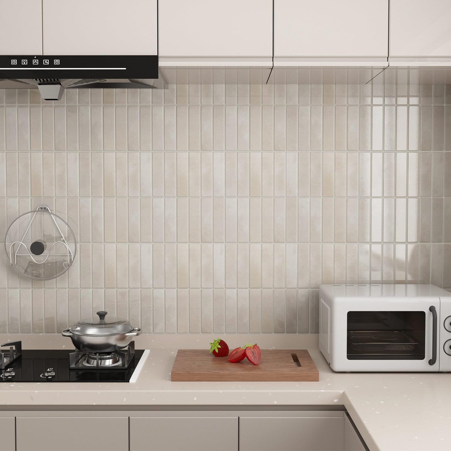 Umedol Peel and Stick Backsplash 10-Sheets of 11.42'' x 9'' Self-Adhesive Peel and Stick 3D Wall Tile for Kitchen, Bathroom