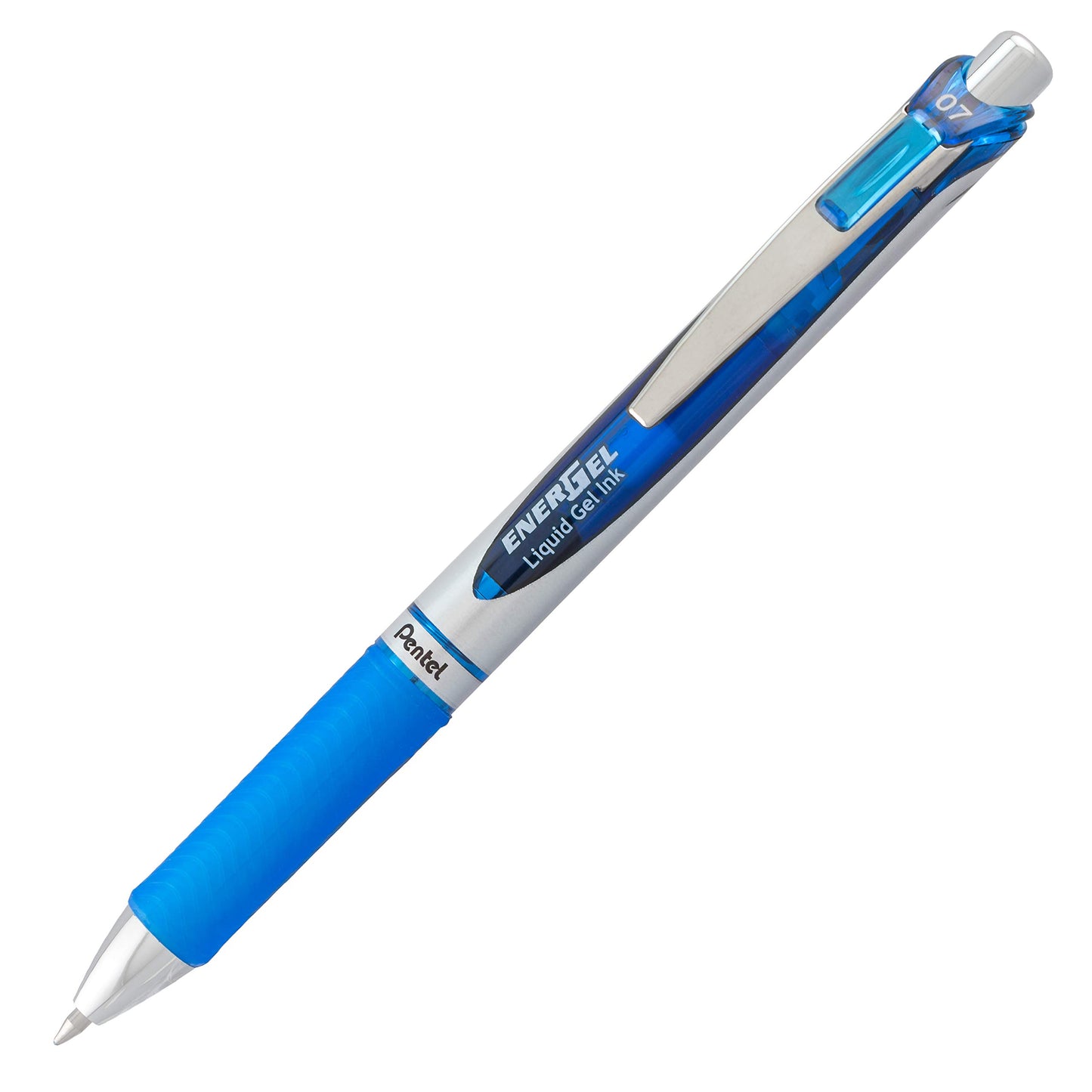 Pentel EnerGel RTX Retractable Liquid Gel Pen Canister, 0.7mm, Medium Line Blue Ink, (BL77PC36C) (Pack of 1, 36 Count Total)