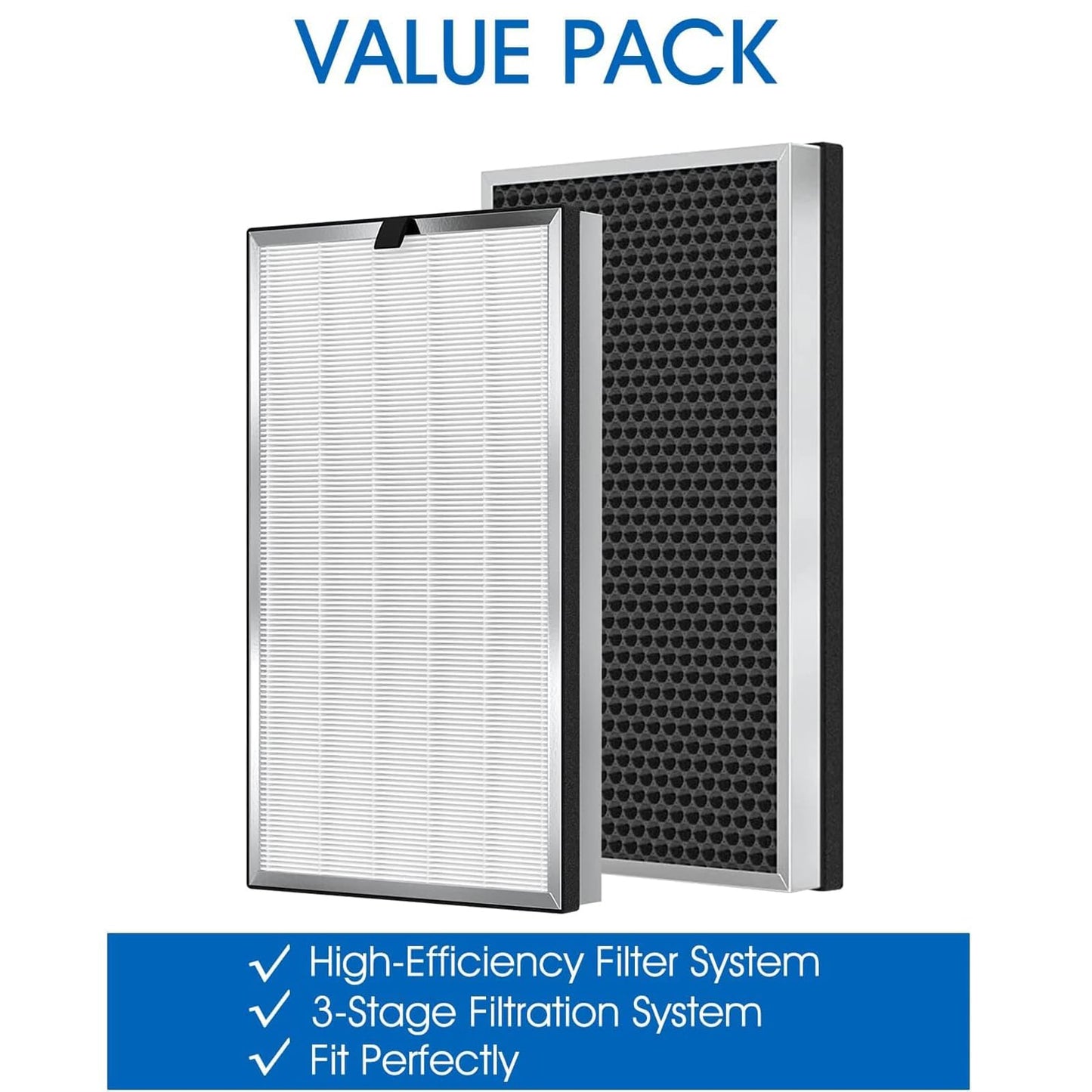 2 Pack 112 Replacement Filter Air Purifier V2.0 Compatible with MA Series 112, 3 in 1 Pre-filter, H13 True HEPA Filter and Activated Carbon Filter