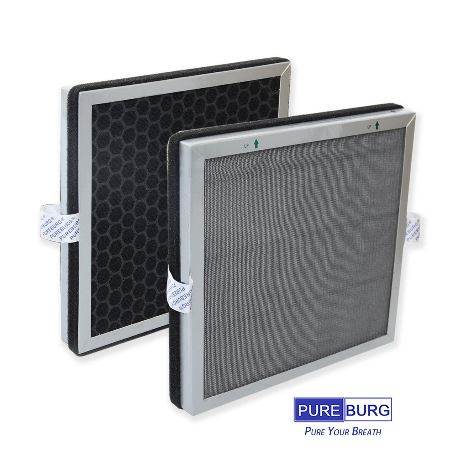 PUREBURG Replacement Filter Compatible with Jafända JF180 Jafanda Air Purifier, H13 True HEPA and Activated Carbon Multi-Layer Filtration, Pack of 4