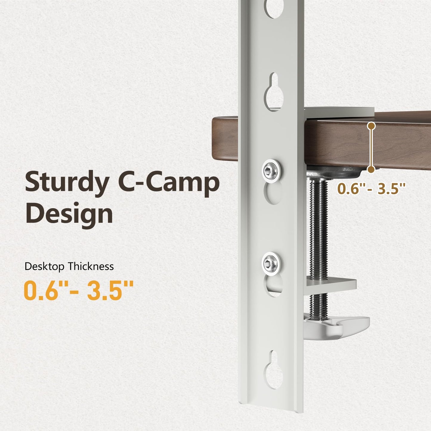 JYLH JOYSEEKER 3 in 1 Clamp-on 22"×7.5" Desk Extender, Heavy-Duty Side/Top Desk Organizer Shelf, Adjustable Desktop Storage for Office Accessories, Monitor and Laptop Riser, Pegboard Included