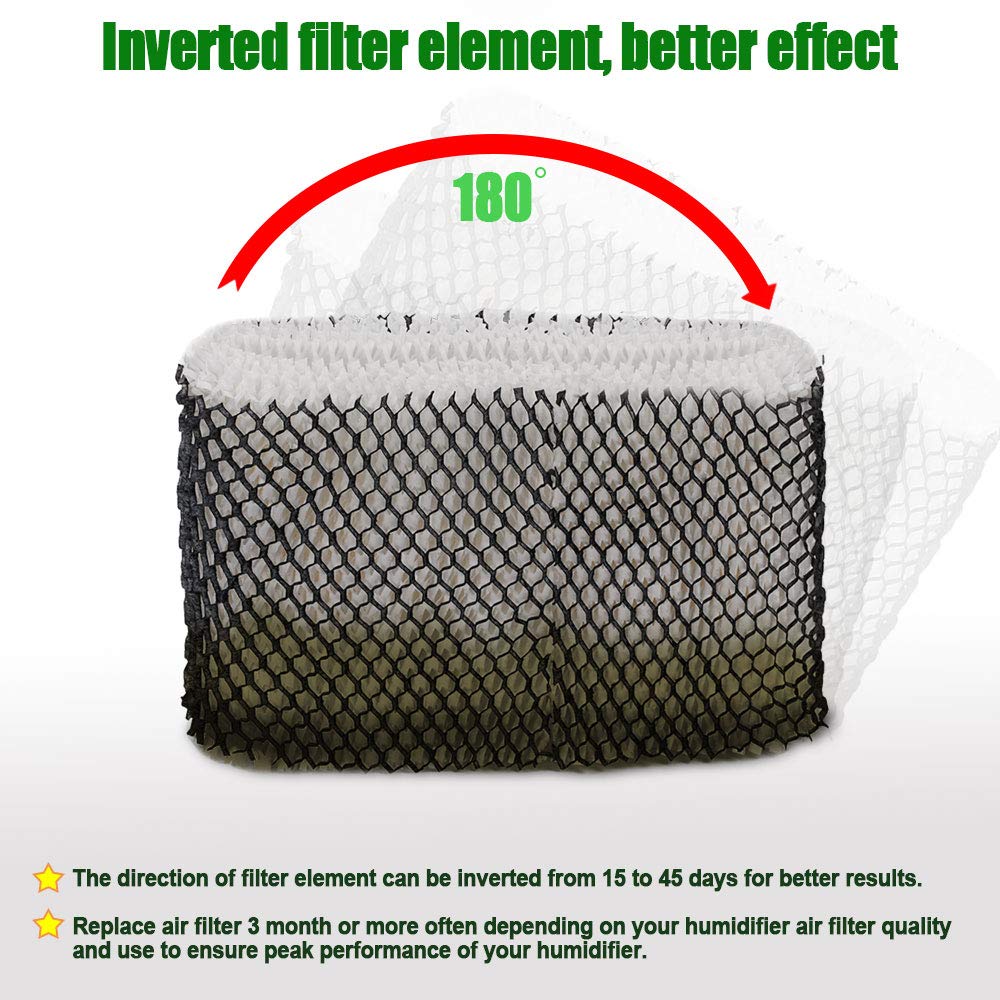 HIFROM Replacement Wick Humidifier Filter Replacement for Holmes HM3500, HM3501, HM3600, HM3608, HM3640, HM3641, HM3650, HM3655, HM3655BF, HM3656 Replace HWF75 HWF75CS HWF75PDQ-U - Filter D (4 Pcs)