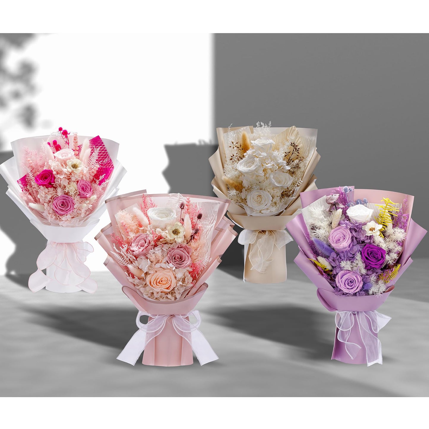 Bonsion Preserved Flowers Yellow Gifts for Women, Flower for Delivery, Preserved Sunflower Bouquets, Birthday Gifts for Grandma, Mothers Day Flowers for Wife