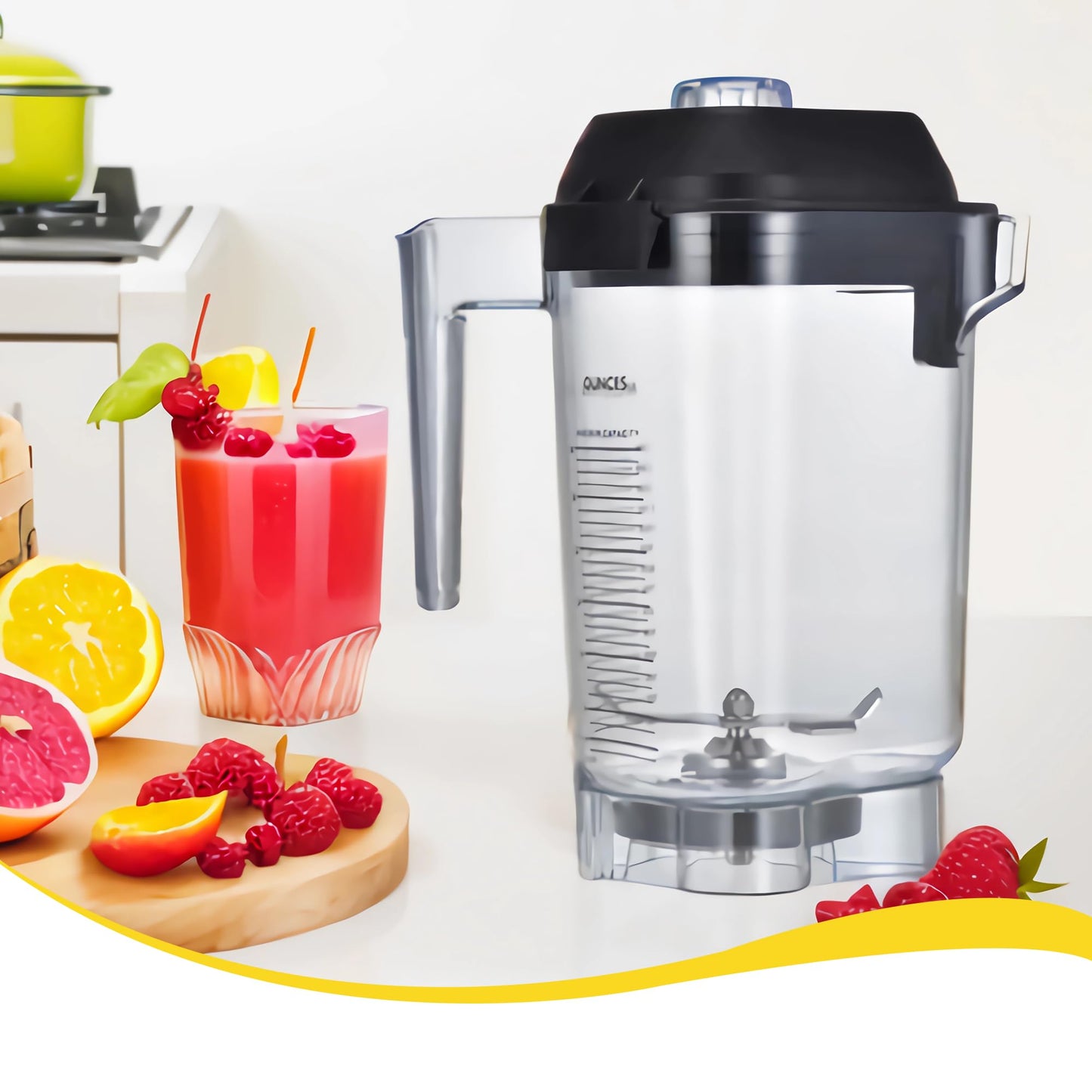 48oz Advance Container Replacement for Vitamix Commercial Blender,48 oz Pitcher Replacement for Vitamix,Fit for The Quiet One VM0145, Touch & Go and Drink Machine Advance Commercial Blender Series