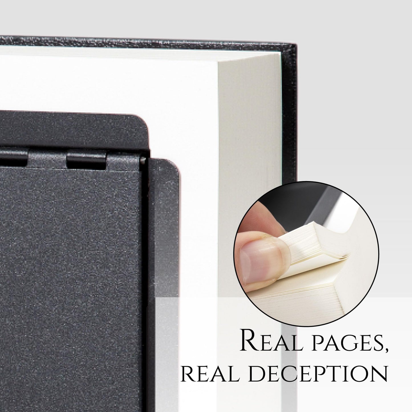 Fake Book Box - Small Safe Box with Key Lock - Hidden Safe in Plain Sight - Diversion Safes - Secret Safes (Constitution) (X-Large)