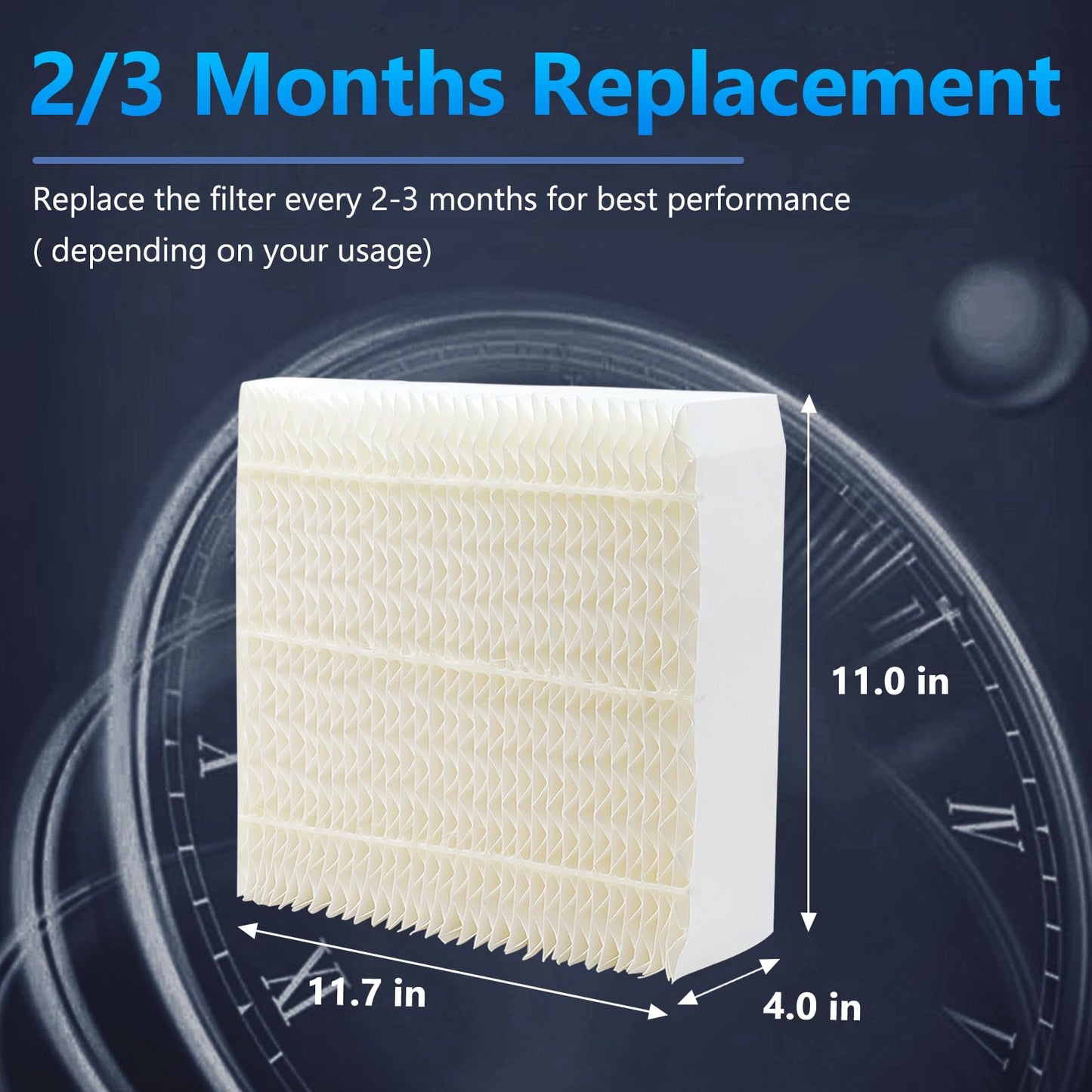 Funmit 1043 Super Humidifier Wick Filter (2 Pack) Replacement for Essick Air AIRCARE EP9500, EP9700, EP9800, EP9R500, EP9R800, 821000, 826000, 826800, 831000 Bemis Space Saver 800 8000 Humidifiers