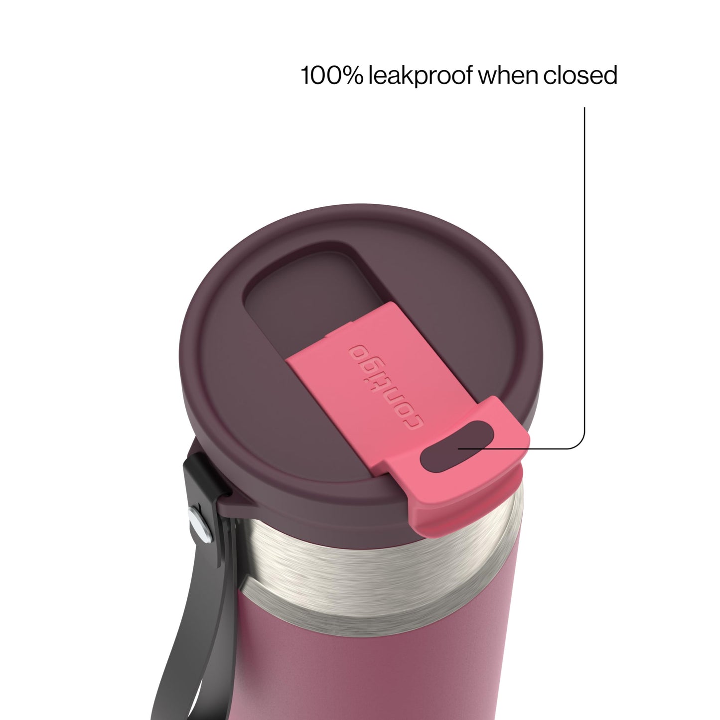 Contigo DualSip 16 oz Compact Stainless Steel Vacuum-Insulated Water Bottle with 2-in-1 Leakproof Lid (Straw or Spout), BPA-Free & Lead-Free, Dishwasher Safe
