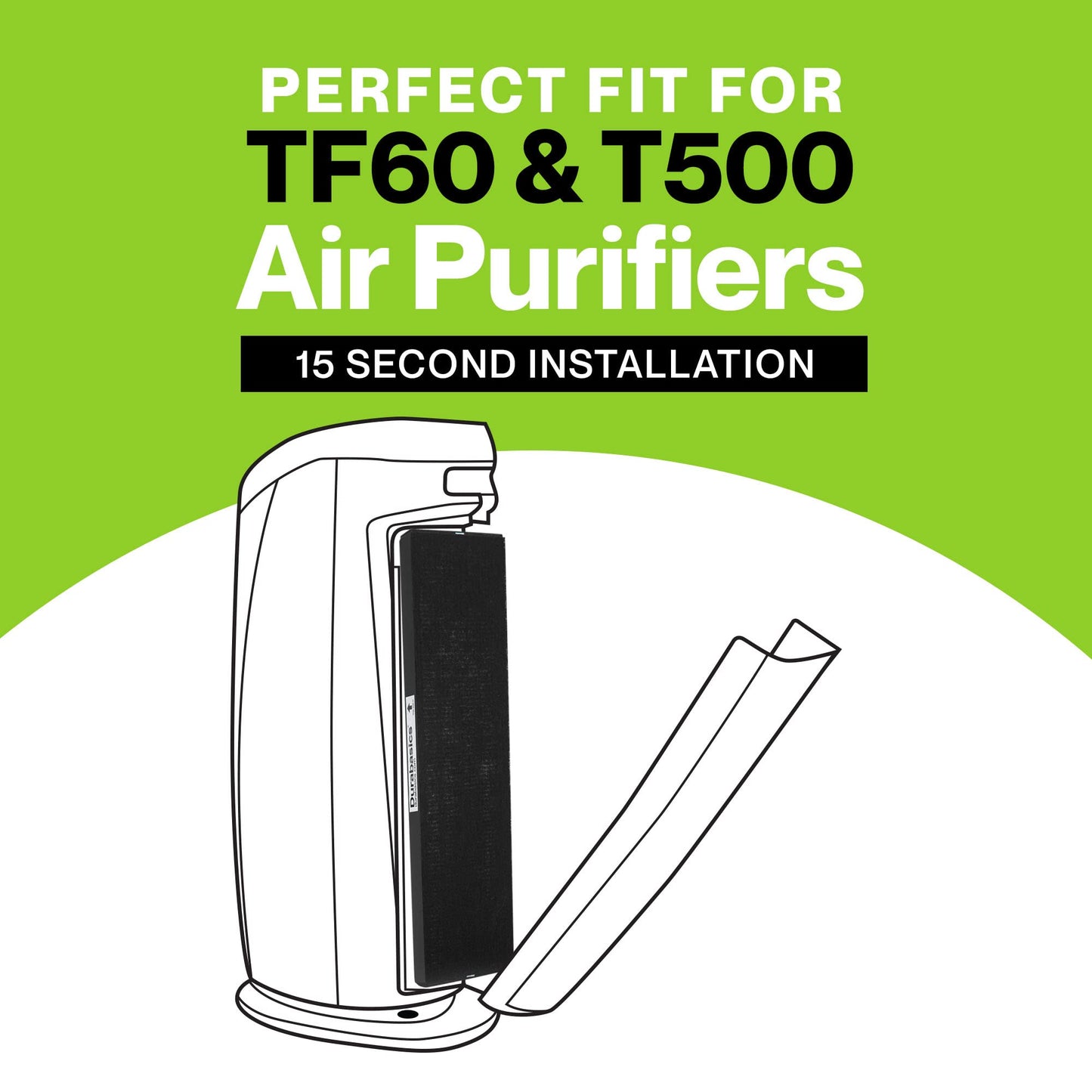 Durabasics HEPA Filters Compatible with Alen T500-2 Pack Replacement Filter