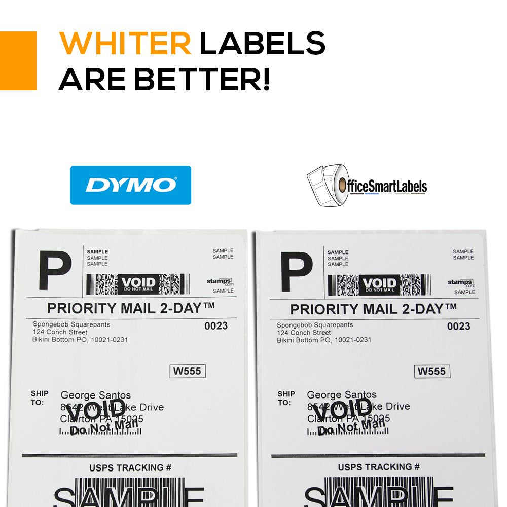 OfficeSmartLabels - 4 x 6 inch 4XL Internet Postage Shipping Labels, Compatible with 1744907 (4 Rolls / 220 Labels Per Roll)
